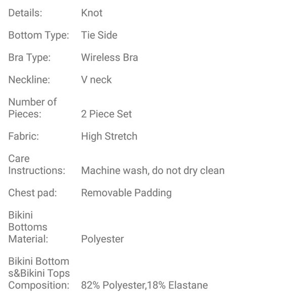 NEW Floral Print Tie Side Bikini Swimsuit S - Picture 4 of 7